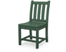 POLYWOOD Traditional Garden Dining Side Chair in Green