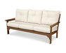POLYWOOD Vineyard Deep Seating Sofa in White with Marine Indigo fabric