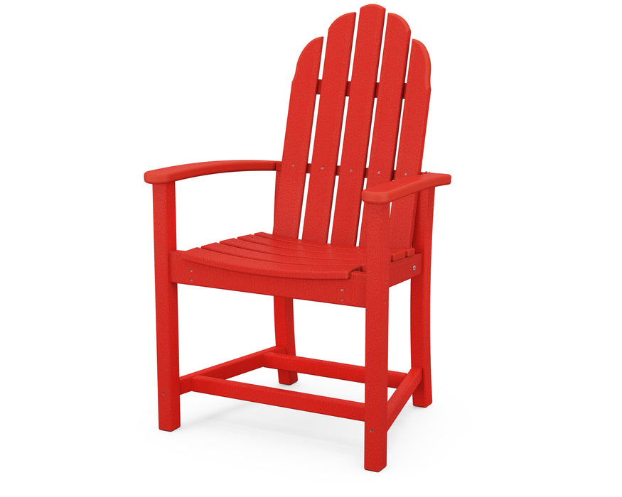 POLYWOOD Classic Adirondack Dining Chair in Sunset Red