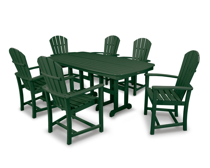 POLYWOOD Palm Coast 7-Piece Dining Set in Green