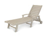 POLYWOOD Signature Chaise with Wheels in Sand