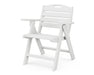 POLYWOOD Nautical Lowback Chair in White