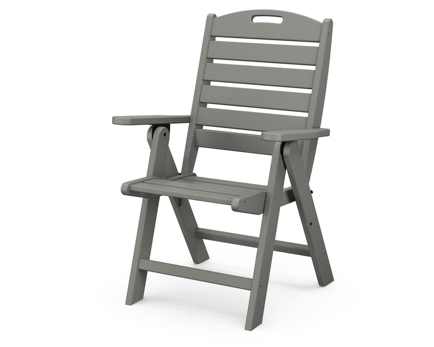 POLYWOOD Nautical Highback Chair in Slate Grey