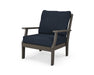 POLYWOOD Braxton Deep Seating Chair in Vintage Sahara with Weathered Tweed fabric