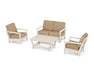 POLYWOOD Harbour 4-Piece Deep Seating Set in