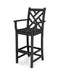 POLYWOOD Chippendale Bar Arm Chair in Black