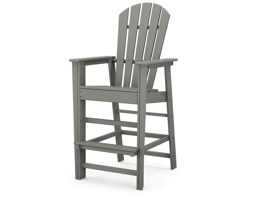 POLYWOOD South Beach Bar Chair in Slate Grey