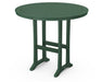 POLYWOOD Nautical Trestle 48" Round Bar Table in Green