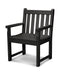 POLYWOOD Traditional Garden Arm Chair in Black