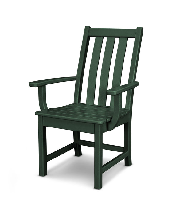 POLYWOOD Vineyard Dining Arm Chair in Green