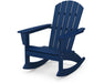 POLYWOOD® Nautical Adirondack Rocking Chair in Navy