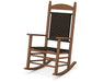 POLYWOOD Jefferson Woven Rocking Chair in Teak / Cahaba