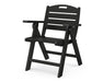 POLYWOOD Nautical Lowback Chair in Black