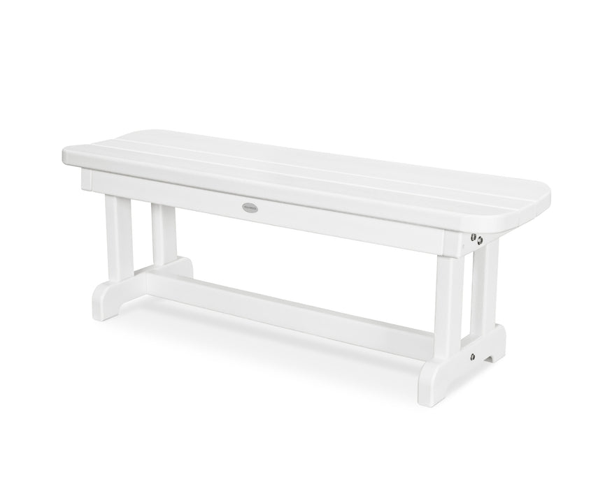 POLYWOOD Park 48" Backless Bench in White