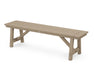 POLYWOOD Rustic Farmhouse 60" Backless Bench in Vintage Sahara
