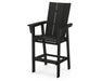 POLYWOOD® Modern Curveback Adirondack Bar Chair in Black
