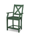 POLYWOOD Braxton Counter Arm Chair in Green