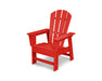 POLYWOOD Kids Adirondack Chair in Sunset Red