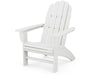 POLYWOOD Vineyard Curveback Adirondack Chair in White