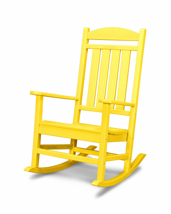 POLYWOOD Presidential Rocking Chair in Lemon