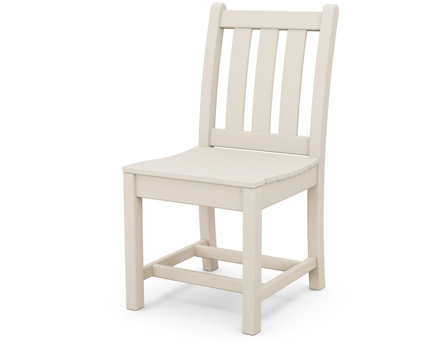 POLYWOOD Traditional Garden Dining Side Chair in Sand