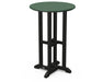 POLYWOOD® Contempo 24" Round Counter Table in Black / Green