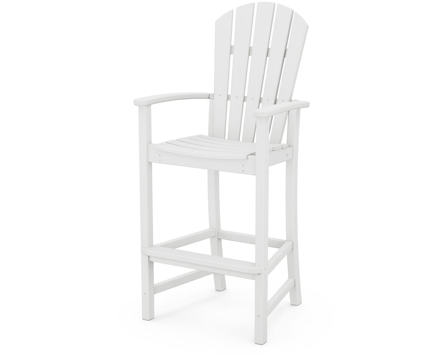 POLYWOOD Palm Coast Bar Chair in White