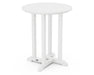 POLYWOOD Traditional 24" Round Dining Table in White
