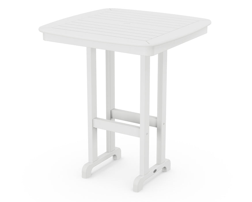 POLYWOOD Nautical 37" Bar Table in White