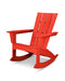 POLYWOOD Quattro Adirondack Rocking Chair in Sunset Red