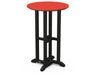 POLYWOOD® Contempo 24" Round Counter Table in Black / Sunset Red