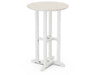 POLYWOOD® Contempo 24" Round Counter Table in White / Sand
