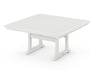 POLYWOOD Nautical Trestle 59" Dining Table in Vintage White
