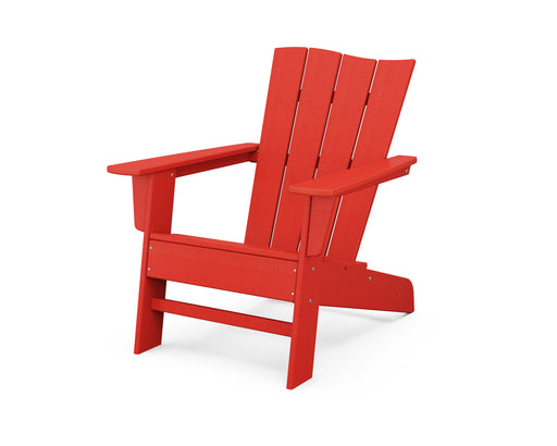 POLYWOOD The Wave Chair Left in Sunset Red