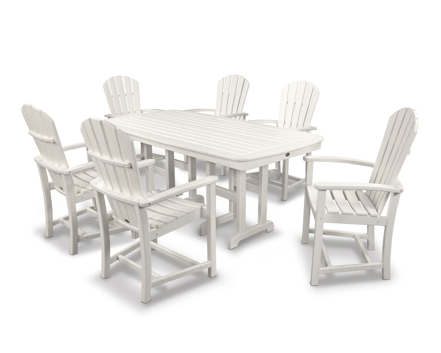 POLYWOOD Palm Coast 7-Piece Dining Set in White