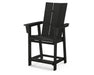 POLYWOOD® Modern Curveback Adirondack Counter Chair in Black