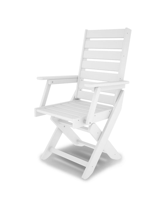 POLYWOOD Captain Dining Chair in White