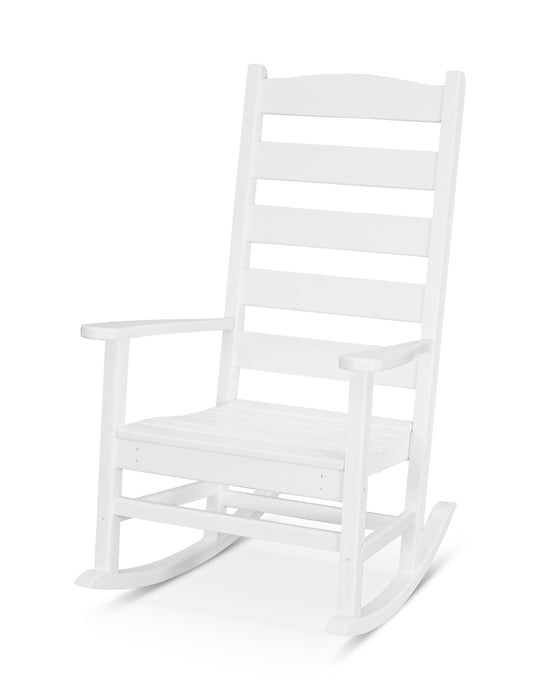 POLYWOOD Shaker Porch Rocking Chair in White