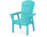 POLYWOOD Nautical Curveback Adirondack Dining Chair in Aruba