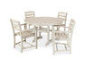 POLYWOOD 5 Piece La Casa Arm Chair Dining Set in Sand