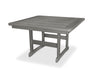 POLYWOOD Park 48" Square Table in Slate Grey