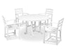 POLYWOOD La Casa Café 5-Piece Dining Set in White