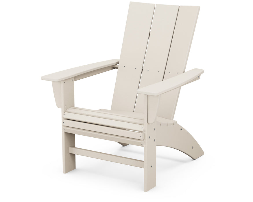 POLYWOOD® Modern Curveback Adirondack Chair in Sand