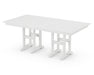 POLYWOOD Farmhouse 37" x 72" Dining Table in White