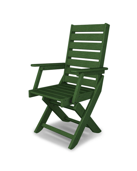 POLYWOOD Captain Dining Chair in Green