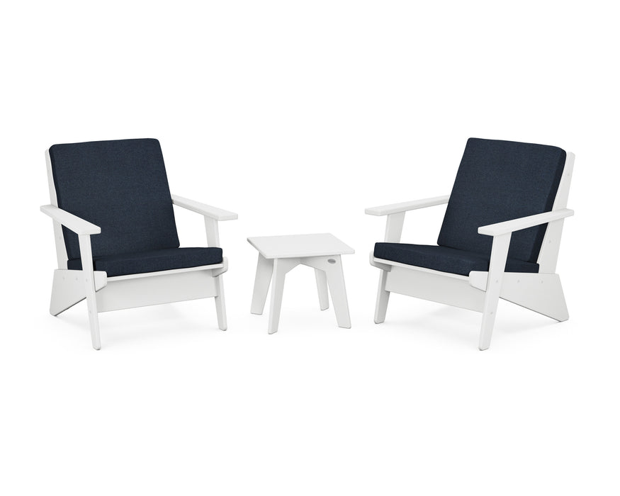 POLYWOOD Riviera Modern Lounge 3-Piece Set in