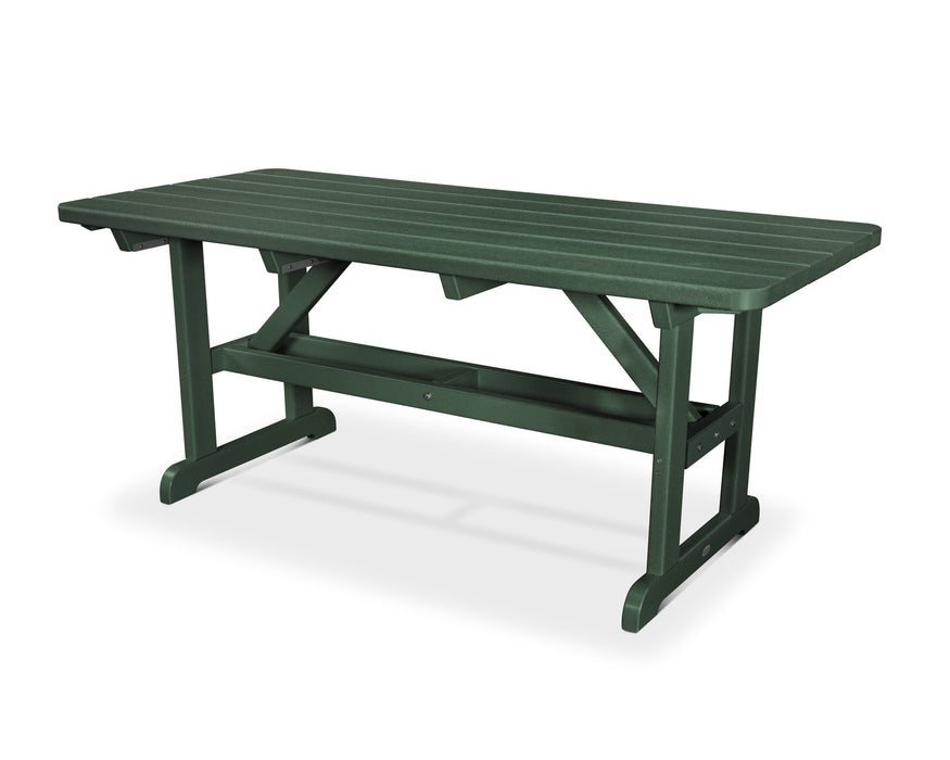 POLYWOOD Park 33" x 70" Harvester Picnic Table in Green