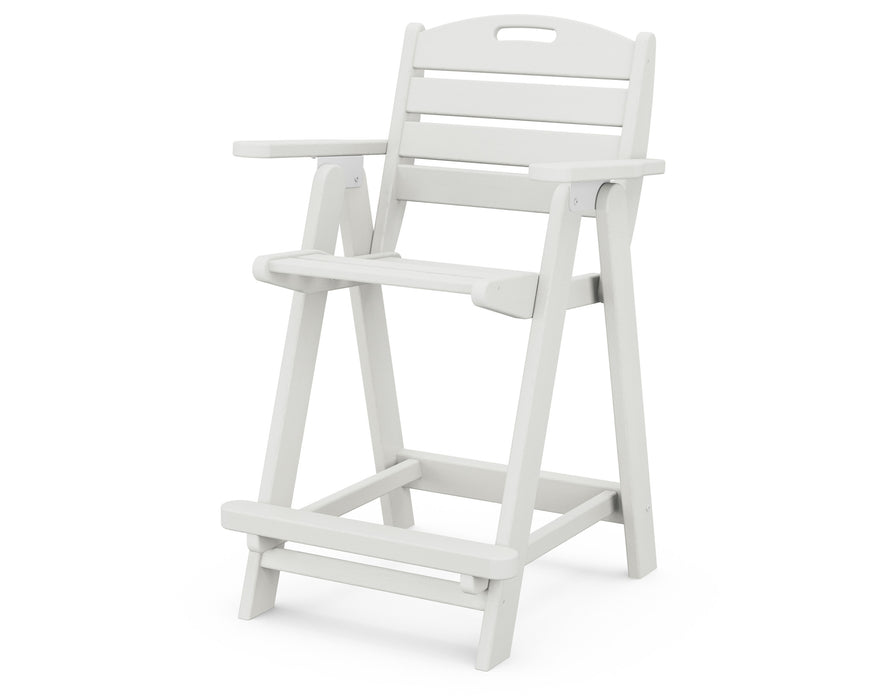 POLYWOOD Nautical Counter Chair in Vintage White