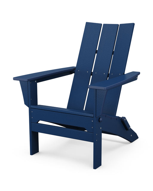 POLYWOOD Modern Folding Adirondack in Navy