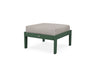 POLYWOOD Braxton Deep Seating Ottoman in Sand with Ash Charcoal fabric